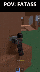 a screenshot of a video game with the words pov fatass above it