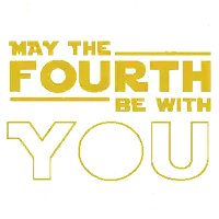 may the fourth be with you with a penguin in the middle