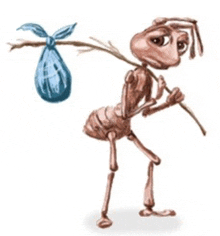 Homeless Ant Ant With Bag GIF - Homeless Ant Ant Ant With Bag GIFs