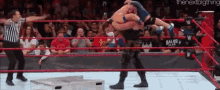 Braun Strowman Running Powerslam GIF - Braun Strowman Running Powerslam John Cena GIFs