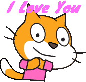 I Love You Scratch Cat Sticker - I Love You Scratch Cat Scratch Oc Stickers