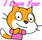 I Love You Scratch Cat Sticker - I Love You Scratch Cat Scratch Oc Stickers