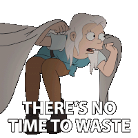 There'S No Time To Waste Bean Sticker - There'S No Time To Waste Bean Disenchantment Stickers