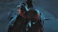 two men are fighting and one of them is asking the other " why "