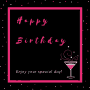 Happy Birthday Martini GIF - Happy Birthday Martini Bubbles GIFs