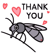 mosquito thank you hearts love sucking blood
