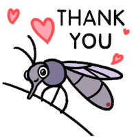 Mosquito Thank You Sticker