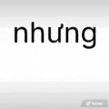 a white background with the word nhung written in black letters .