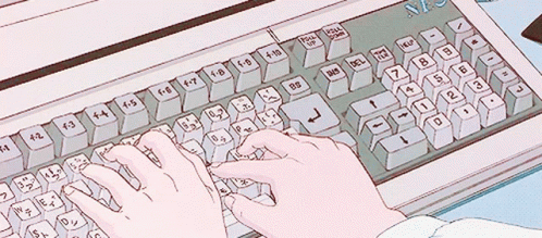 Anime Girl Doing Fast Typing GIF  GIFDBcom