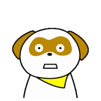 a cartoon dog is holding a piece of food in its mouth and the word omg is above it .