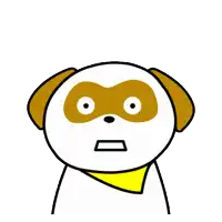 a cartoon dog is holding a piece of food in its mouth and the word omg is above it .