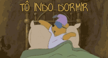 Ursinho Pooh / Hora De Dormir / Cama  / Travesseiros  / Gatinho GIF - Winnie The Pooh Bed Time Sleep Time GIFs