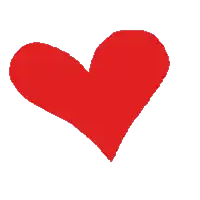 a red heart with a white background is a pixel art