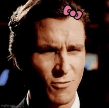 Hello Kitty Bow Patrick Bateman Bow GIF - Hello Kitty Bow Kitty Bow Patrick Bateman Bow GIFs
