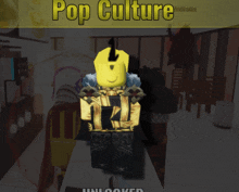 a screenshot of a video game that says pop culture on it
