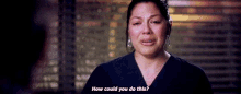 Greys Anatomy Callie Torres GIF - Greys Anatomy Callie Torres How Could You Do This GIFs