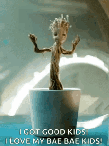 Groot Dancing GIF - Groot Dancing Flower Pot GIFs