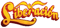 a logo that says liberacion in yellow and red