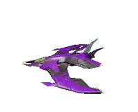 a purple and green dinosaur is flying in the air .