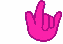 Rock And Roll Hand GIF - Rock And Roll Hand Pink GIFs