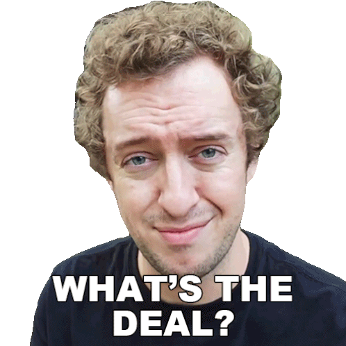 Whats The Deal Peter Deligdisch Sticker - Whats The Deal Peter Deligdisch Peter Draws Stickers