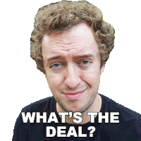 Whats The Deal Peter Deligdisch Sticker - Whats The Deal Peter Deligdisch Peter Draws Stickers