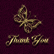 Thank You Gold GIF - Thank You Gold Butterfly GIFs
