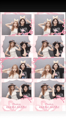a collage of photos with the words photo razzle dazzle