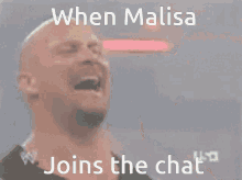 when malisa joins the chat not happy zoom in
