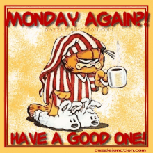 Monday Again Garfield GIF - Monday Again Garfield Cat GIFs