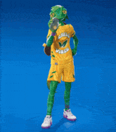 a lizard wearing a yellow shirt that says chill vibes on it