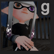 a picture of a cartoon character with the letter g in the corner