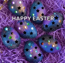 easter happy easter easter eggs sparkles