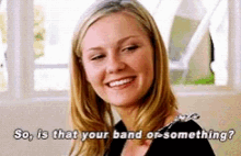kirsten dunst band is this your band or something bring it on
