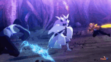 a video game with a purple background and the word pudding on the bottom right corner