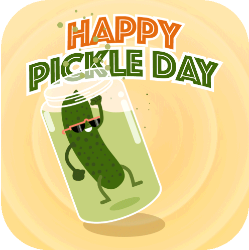 Happy Pickle Day Pickle Sticker - Happy Pickle Day Pickle Dancing Stickers