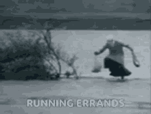 Running Running On Water GIF - Running Running On Water Groceries GIFs