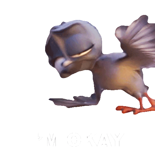 I'M Okay Pigeon Sticker - I'M Okay Pigeon Awkwafina Stickers