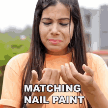 Matching Nail Paint Sanjhalika Shokeen GIF - Matching Nail Paint Sanjhalika Shokeen Sanjhalika Vlog GIFs