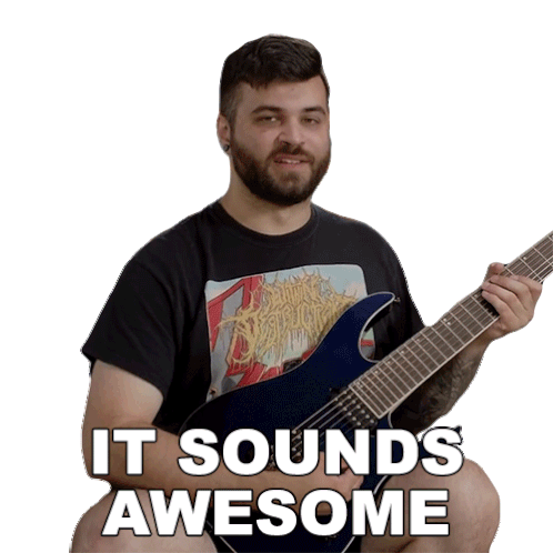 It Sounds Awesome Andrew Baena Sticker - It Sounds Awesome Andrew Baena It Sounds Amazing Stickers