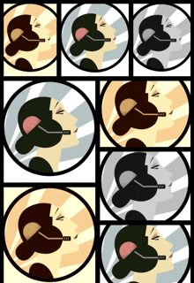an illustration of a woman wearing a headset with the word ccc on it