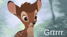 Grrr Bambi GIF - Grrr Bambi Cute GIFs