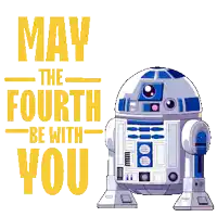 may the fourth be with you with a penguin in a robot costume