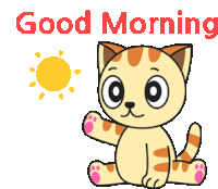 Good Morning Reaction Sticker - Good Morning Reaction Happy Stickers