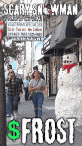 Frost Scary Snowman GIF - Frost Scary Snowman Girls GIFs