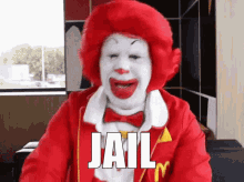 Twomad Server Ronald Mcdonald Laugh GIF - Twomad Server Ronald Mcdonald Laugh Jail Moment GIFs