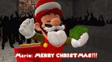 Smg4 Mario GIF - Smg4 Mario Merry Christmas GIFs