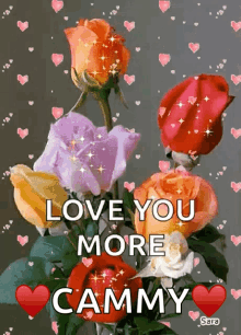 Sparkles Flowers GIF - Sparkles Flowers Love You More GIFs