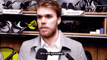 Connor Mcdavid Its Not Possible GIF