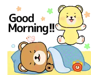 Good Morning Bears Love Sticker - Good Morning Bears Love Cute Bears Stickers